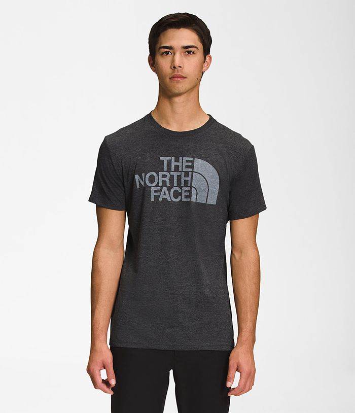 Camiseta The North Face Hombre Negras Manga Corta Half Dome Tri-Blend 30968LAOS